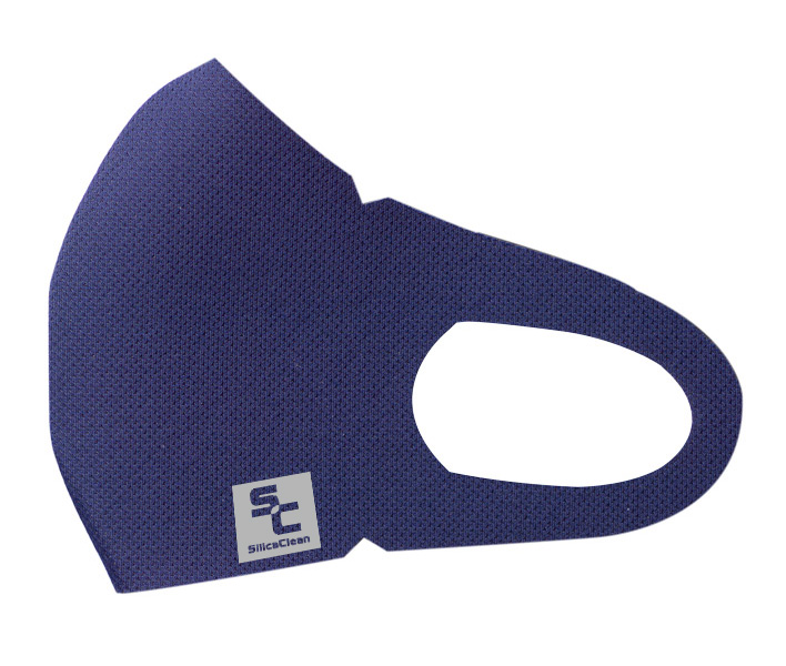 シリカクリン抗菌消臭立体マスク ネイビー