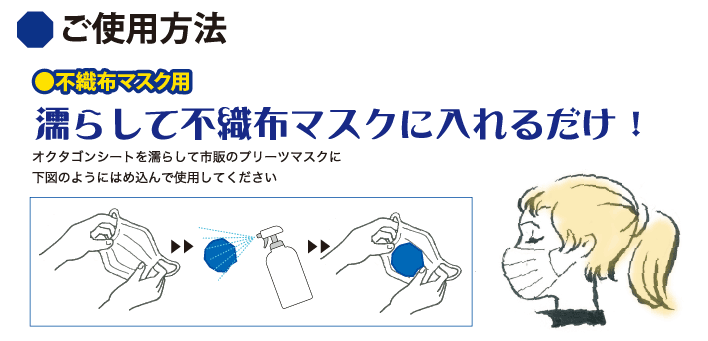 シリカクリンオクタゴン(八角形)シート使用方法