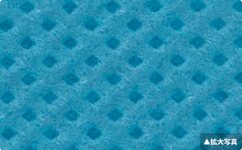 ▲空気との表面積を広げ､最大の吸収力を生んでいます｡