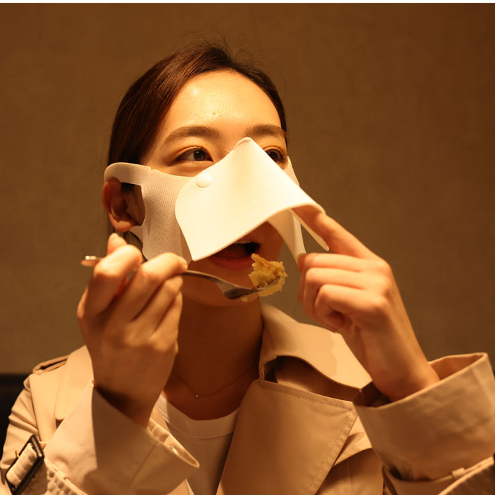 シリカクリン抗菌消臭立体マスク　ショクマスク